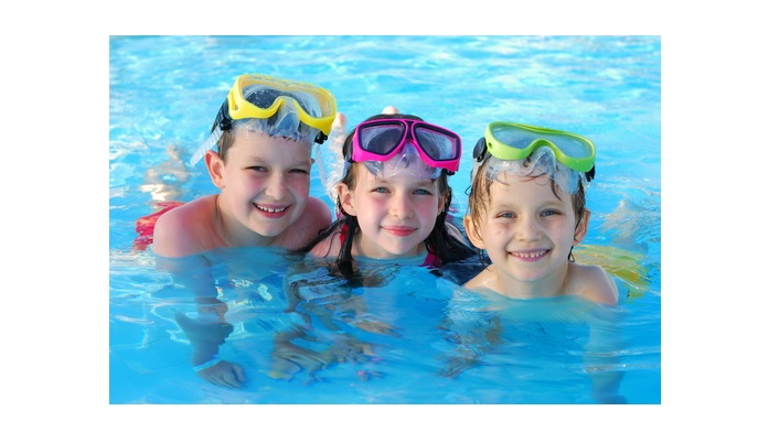 Students swimming at Fairmont Aquatic Park