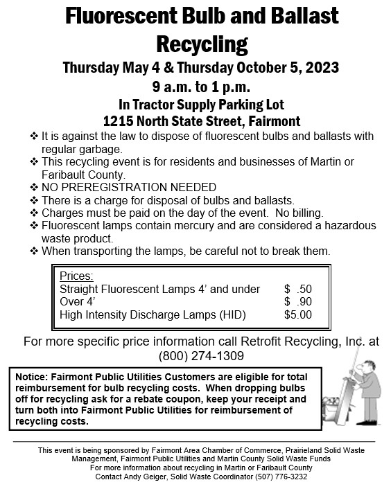 Bulb & Ballast Recycling Event @ Tractor Supply Parking Lot